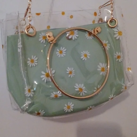 MINI DAISY PURSE IN GREEN - Picture 3 of 13